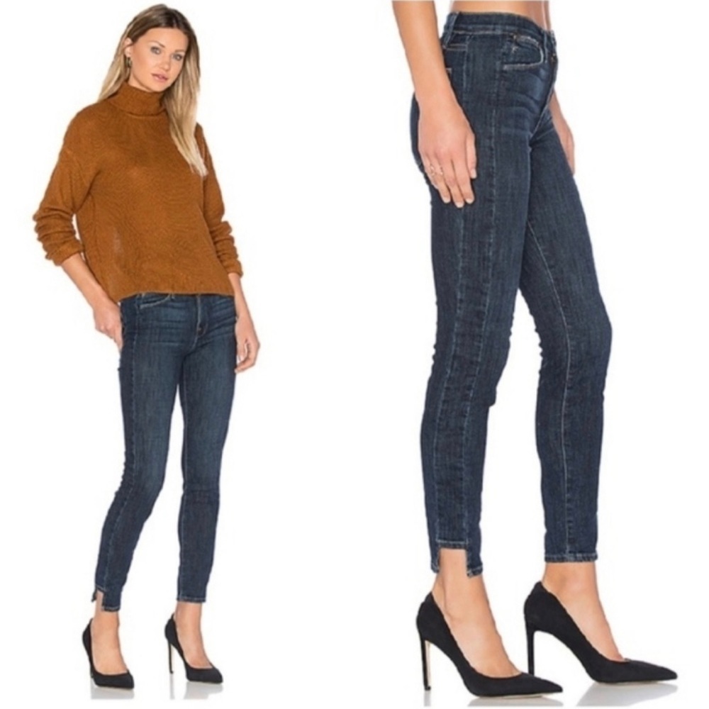 FRAME DENIM Le High Skinny Side Step Jeans In Harway